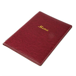 Porte-Menus en Simili Cuir Bordeaux - Format A4 - Olympia - - Simili cuir 235x10x325mm