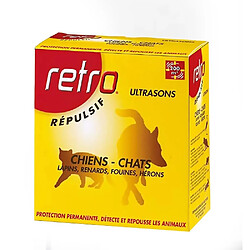 Répulsif ultrasons chien & chat RETRO avec flash effaroucheur