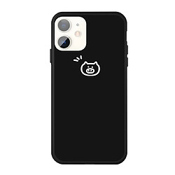 Wewoo Coque Pour iPhone 11 Petit Cochon Motif Coloré Givré TPU Téléphone Housse de Protection Noir