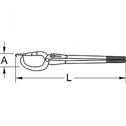 KS TOOLS 450.0320 Pince pour ressort de frein PL