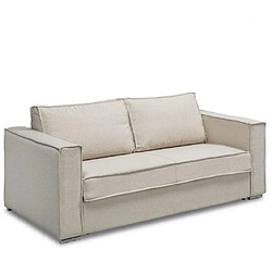 Inside 75 Canapé convertible EXPRESS IBIZA couchage 160 cm matelas 16 cm sommier LATTES coloris beige 