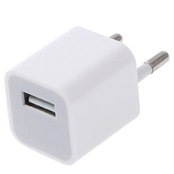 Avis Wewoo Pour iPad, iPhone, Galaxy, Huawei, blanc Xiaomi, LG, HTC et autres smartphone, appareils rechargeables 1A Haute Qualité UE Plug USB Chargeur,