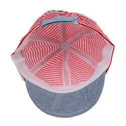 bébé garçon chapeaux rayé coton doux chapeau de baseball chapeau de soleil béret rouge pas cher