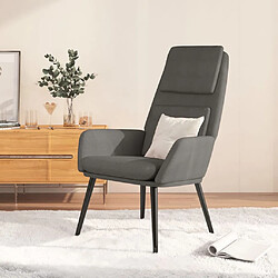 vidaXL Chaise de relaxation Gris clair Tissu