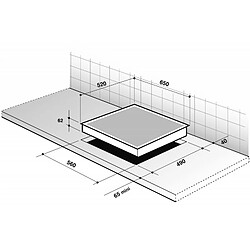 Plaque induction DE DIETRICH 65cm, 4318447