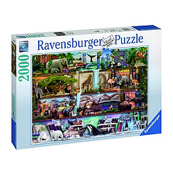 Ravensburger Puzzle Premium de 2000 Pièces Softclick Thème Magnifique Monde Animal Multicolore pas cher