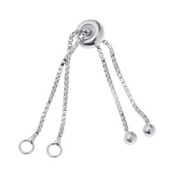 Avis Chaîne d'extension s925 réglable pour collier en argent