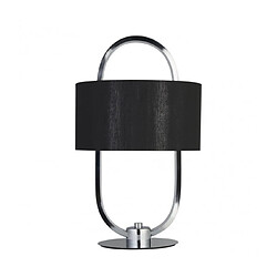 Searchlight Lampe de table Madrid 1 ampoule Plastique,tissu,acier doux Chrome,noir