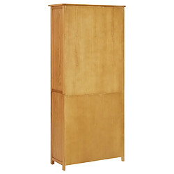 Acheter vidaXL Bibliothèque avec 4 portes 80x35x180 cm Bois de chêne et verre