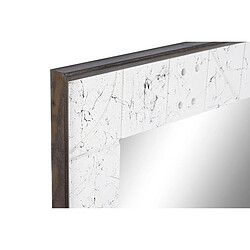 Miroir mural DKD Home Decor 130 x 4 x 70 cm Verre Blanc Bois de manguier Moderne