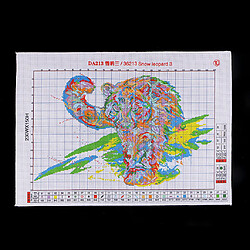 Acheter Kit de départ de point de croix estampé bricolage préimprimé Snow Leopard 14CT 50x34cm