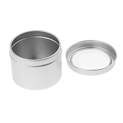 Avis 6pcs Pots en Aluminium Conteneurs Cosmétiques Vide Pots de Voyage Rondes pour Maquillage, Crème, Baume à lèvres