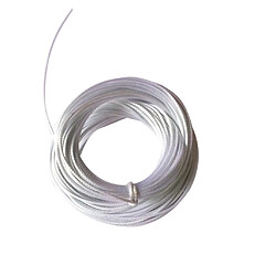 Cire De 10m Corde De Corde En Nylon Pour Diy Bracelet Neckace Faisant Blanc 1mm