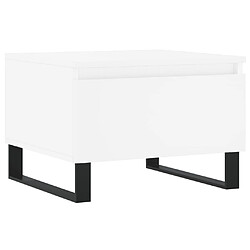 Maison Chic Lot de 2 Tables basses,Table Console pour salon blanc 50x46x35 cm bois d'ingénierie -MN98764 pas cher