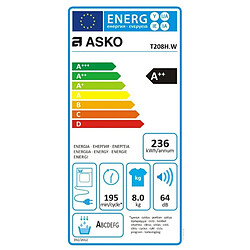 Sèche-linge à condensation ASKO, T 208 HW