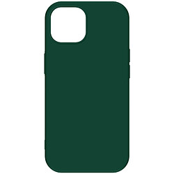 Avizar Coque pour iPhone 15 Silicone Premium Semi rigide Finition Mate Douce Vert foncé