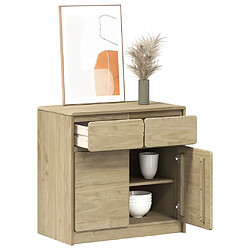 vidaXL Buffet SAUDA chêne 80x43x75,5 cm bois massif de pin