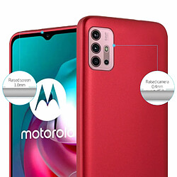 Cadorabo Coque Motorola MOTO G10 / G30 Etui en Rouge pas cher