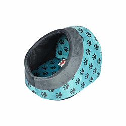 Paris Prix Niche pour Chien & Chat Pattes 38cm Turquoise