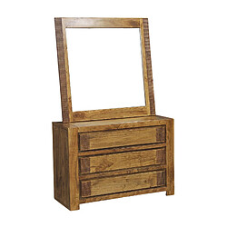 BOIS & CHIFFONS Commode bois strié 3T | Acacia Verone