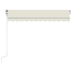 Acheter Maison Chic Auvent automatique | Store banne extérieur | Marquise avec capteur de vent et LED 350x250 cm Crème -MN80503