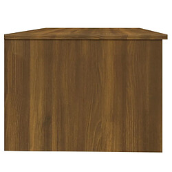 Avis vidaXL Table basse chêne marron 102x50x36 cm bois d'ingénierie