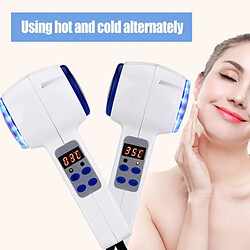 Wewoo Soins du visage Dispositif Chaud Froid Marteau Cryothérapie Bleu Photon Traitement De L'acné Peau Beauté Masseur Levage Rajeunissement Machine Faciale