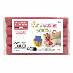 Graines Creatives Pâte à modeler végétale 290 g Rose