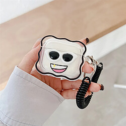 GUPBOO Airpods Coque Housse Étui Protecteur Compatible pour AirPods1/2-lunettes mignonnes expression personnalité