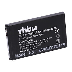 vhbw Batterie 950mAh pour smartphone Huawei HWM636, HWM636-R, M318, M635, M636, Vodafone 715, 716, 736. VF815, VF716, VF736 comme HB4A1H, HBU83S.