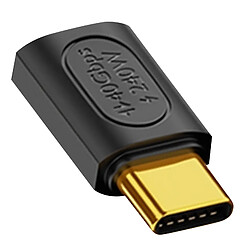 Avizar Adaptateur USB C Mâle vers Femelle Droit Charge 240W Synchro 40Gbps Vidéo 8K