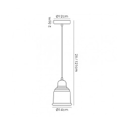 Avis Luminaire Center Suspension Ariel Chrome poli 1 ampoule 26cm