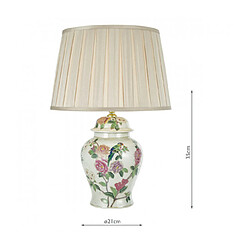 Acheter Luminaire Center Lampe de table Peony multicouleur 1 ampoule 35cm