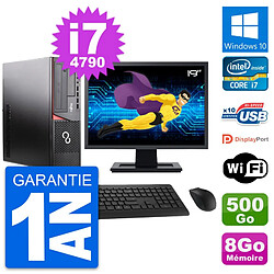 PC Fujitsu E920 DT Ecran 19" Intel i7-4790 RAM 8Go Disque 500Go Windows 10 Wifi - Occasion