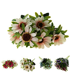 1 pièce à 6 boutons de fleurs de marguerite en soie artificielle décoration de mariage rose pas cher