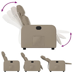 Acheter Maison Chic Fauteuil Relax pour salon, Fauteuil inclinable Cappuccino Similicuir -GKD14867