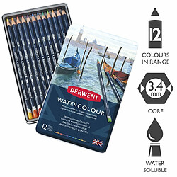 Derwent 32881 Crayons de couleur Multicolore Boîte de 12