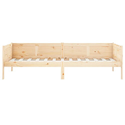 Acheter vidaXL Lit de jour sans matelas bois de pin massif 90x190 cm