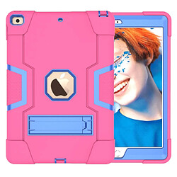 Coque en TPU combo anti-choc avec béquille Rose/bleu pour votre Apple iPad 10.2 (2019)