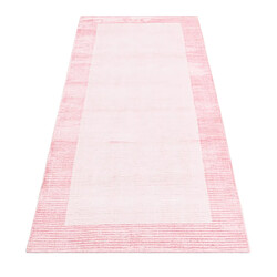 Avis Vidal Tapis de couloir en laine 193x79 rose Darya