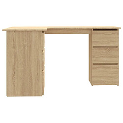 Acheter vidaXL Bureau d'angle Chêne sonoma 145x100x76 cm Bois d'ingénierie