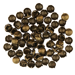 100pcs dôme rond pointes de rivet Spike taches pour vêtements chapeau sac artisanat bronze pas cher