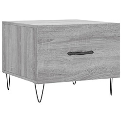 Maison Chic Lot de 2 Tables basses,Table Console pour salon sonoma gris 50x50x40 cm bois d'ingénierie -MN37289 pas cher