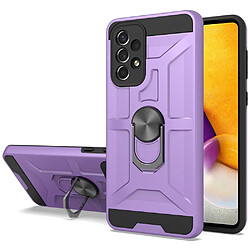 Coque en TPU anti-chute avec béquille pour votre Samsung Galaxy A72 4G/5G - violet foncé