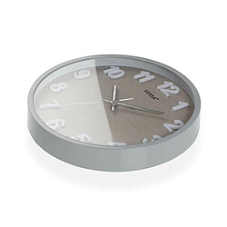 Horloge Murale Versa Gris Plastique 4,5 x 30 x 30 cm