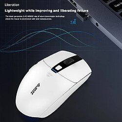 Universal I303PRO Gaming Wireless Mouse Lightweight 16000dpi Wireless Drive 6 Color LED Laptop Mouse (Blanc)