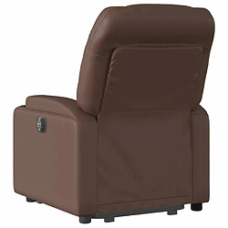 Acheter Maison Chic Fauteuil Relax pour salon, Fauteuil inclinable marron similicuir -GKD70926