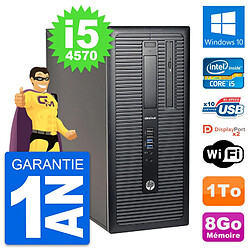 PC Tour HP EliteDesk 800 G1 Intel i5-4570 RAM 8Go Disque Dur 1To Windows 10 Wifi - Occasion