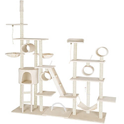 Tectake Arbre à Chat Snooky 261 cm - beige