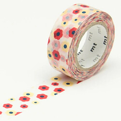 Masking tape KIDS - Fleur multicolore - 1,5 cm x 7 m